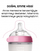 Comotomo Antikolik Silikon Biberon 250 ml 3-6 Ay Pembe