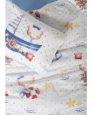 Cotton Box Bebek Nevresim Takımı Seaman Mavi