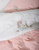 Cotton Box Cuddly Nakışlı Bebek Nevresim Takımı Beyaz