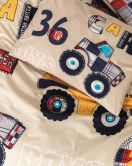 Cotton Box Junior Ranforce Nevresim Takımı Tek Kişilik Cars Bej