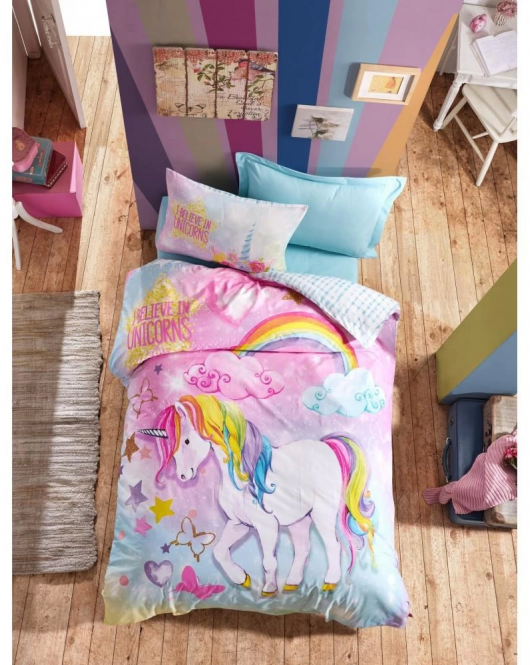 Cotton Box Junior Ranforce Nevresim Takımı Tek Kişilik Dream Mint