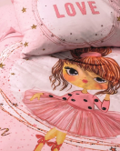 Cotton Box Junior Ranforce Nevresim Takımı Tek Kişilik Jerry Pembe