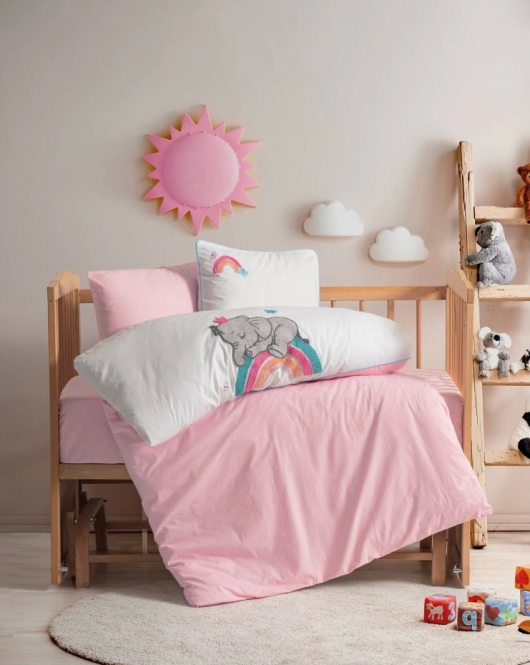 Cotton Box Punch Nakışlı Bebek Nevresim Takımı Lucky