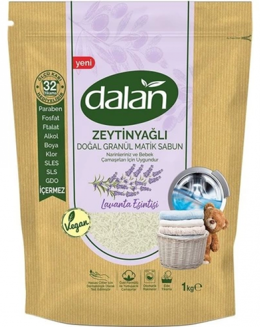 Dalan Zeytinyağlı Doğal Granül Matik Sabun Lavanta Esintisi 1000 Gr