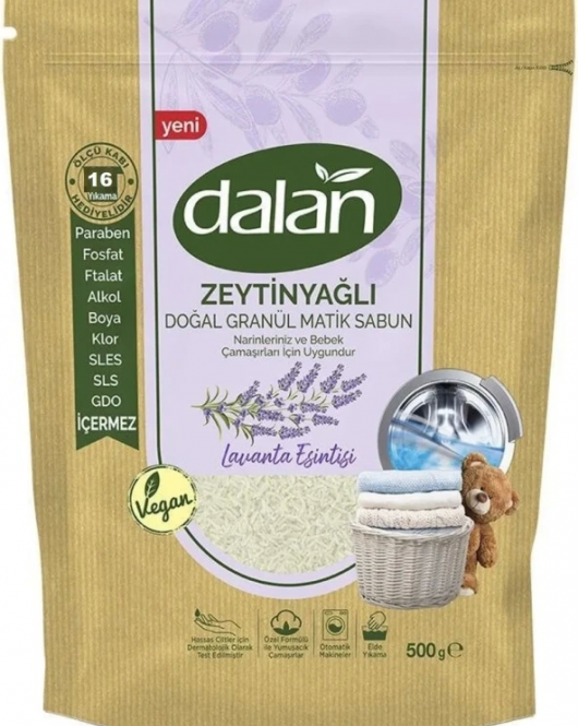 Dalan Zeytinyağlı Doğal Granül Matik Sabun Lavanta Esintisi 500 Gr