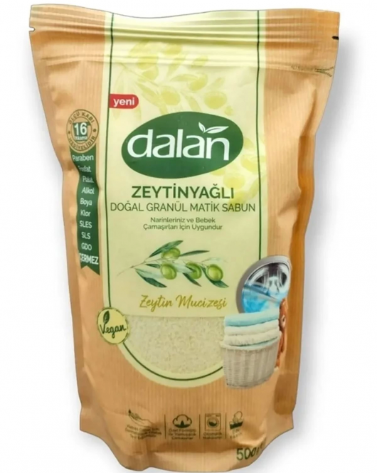 Dalan Zeytinyağlı Doğal Granül Matik Sabun Zeytin Mucizesi 500 Gr