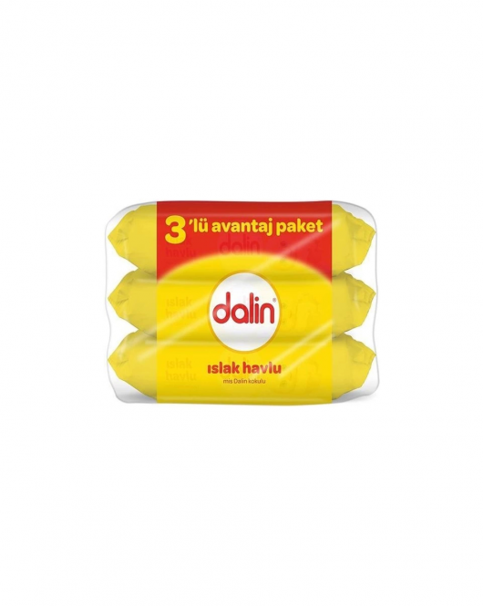 Dalin Klasik Islak Havlu Mendil 3'lü 168 Yaprak