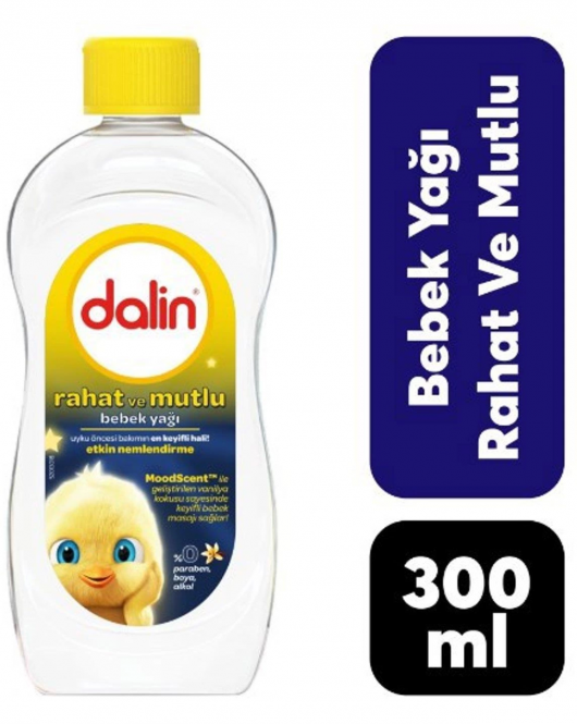 Dalin Rahat ve Mutlu Bebek Yağı 300 ml