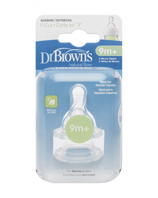 Dr Brown's Dar Ağız Y Kesim 2Li Silikon Biberon Emziği