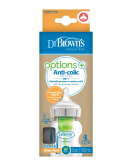 Dr Brown's Geniş Ağız Anti Kolik Options+ Cam Biberon 150 ml