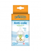Dr Brown's Geniş Ağız Anti Kolik Options+ Cam Biberon 60 ml