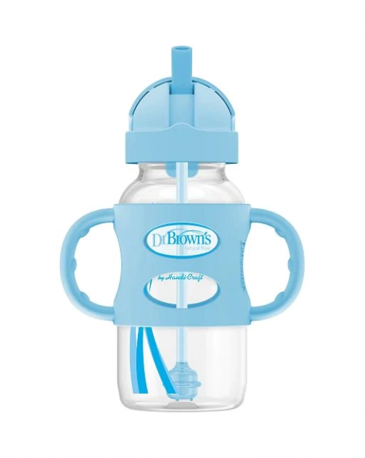 Dr Brown's Milestones Sippy Pipetli Alıştırma Bardağı 270ml Mavi