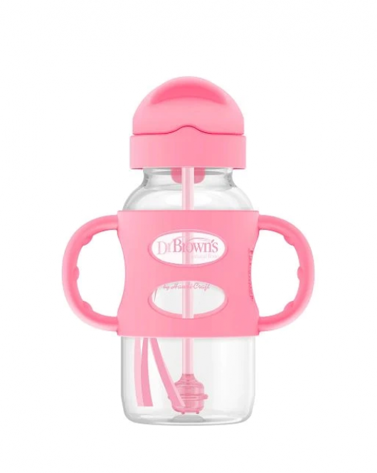 Dr Brown's Milestones Sippy Pipetli Alıştırma Bardağı 270ml Pembe