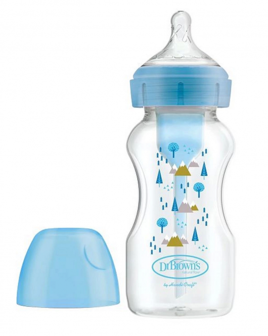 Dr Brown's PP Geniş Ağız Options Biberon 270 ml Mavi