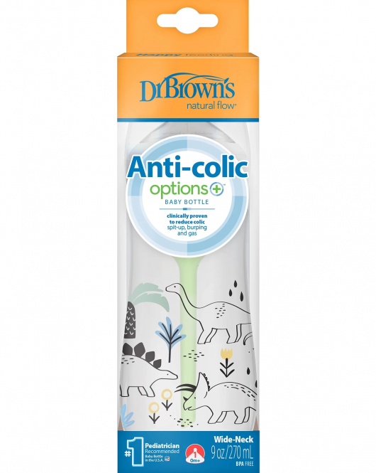 Dr.Browns Geniş Ağız PP Antikolik Options Biberon 270ml Erkek