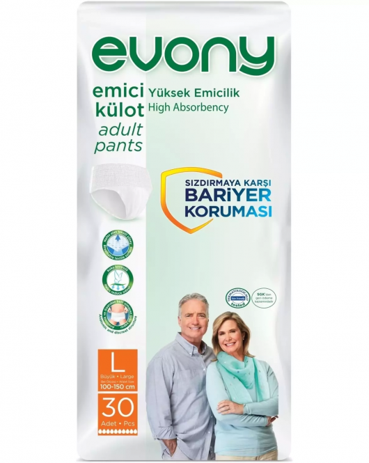 Evony Hasta Bezi Emici Külot L 30 Adet