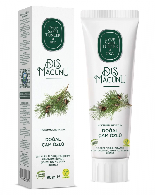 Eyüp Sabri Tuncer Doğal Diş Macunu 90 Gr Çam Özlü