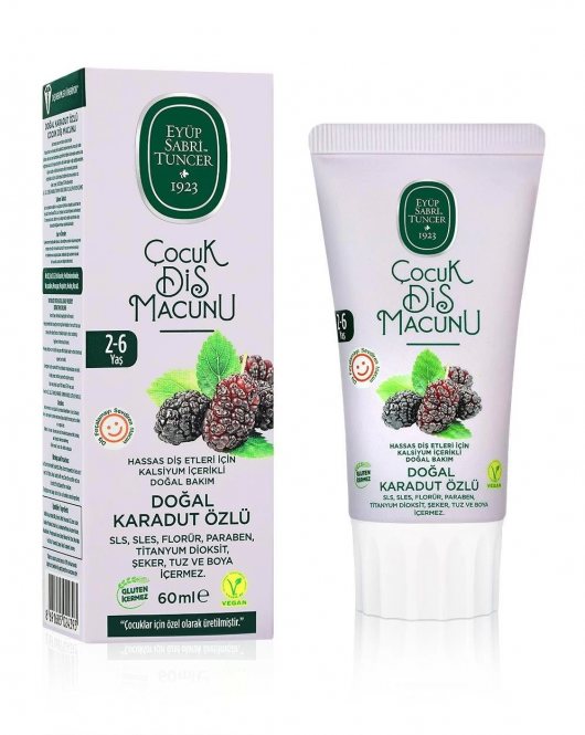 Eyüp Sabri Tuncer Doğal Karadut Özlü Diş Macunu 2-6 Yaş 60ml