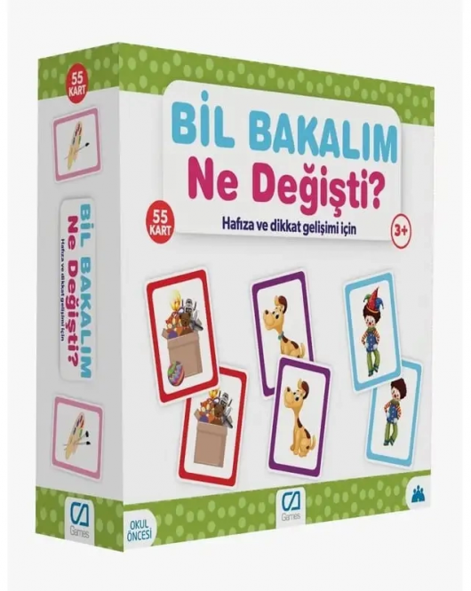 Games Bil Bakalım Ne Değişti? Hafıza ve Dikkat Gelişim Kartı 55 Kart 5109