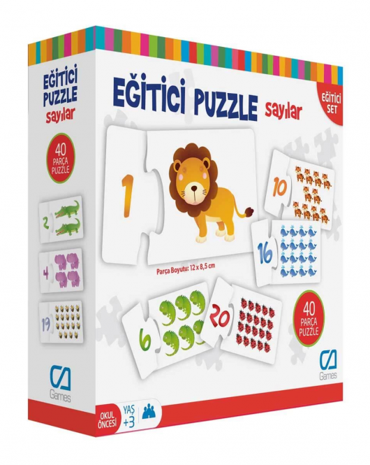 Games Eğitici Puzzle Sayılar 40 Parça 5031