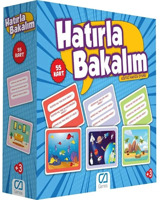 Games Hatırla Bakalım Eğitici Hafıza Oyunu 55 Kart 5108