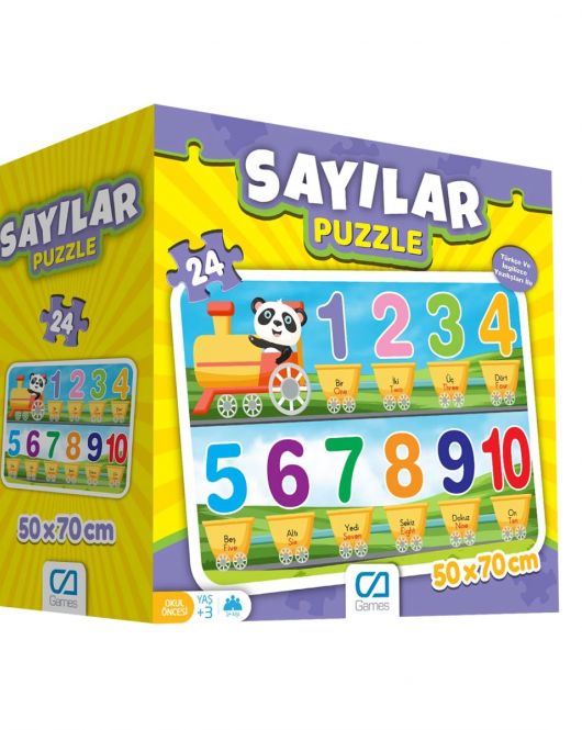 Games Sayılar Yer Puzzle 50x70cm 24 Parça 5134
