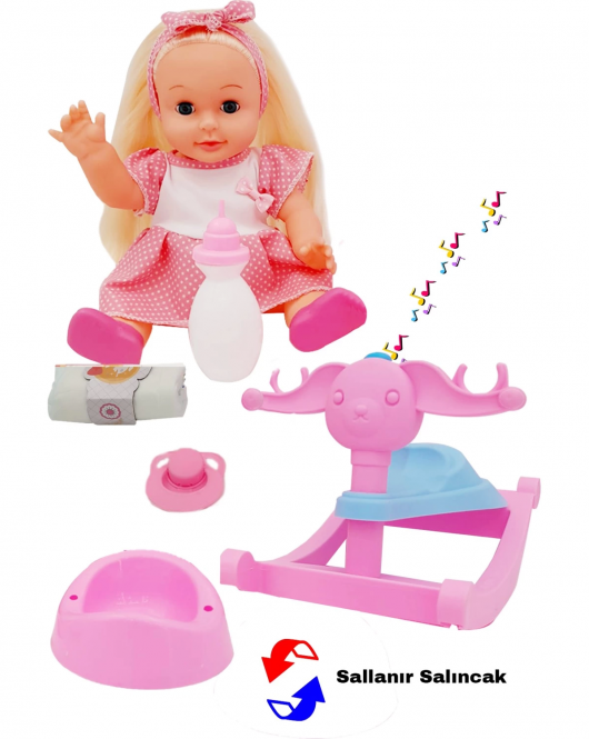 Global Toys Panda Salıncaklı Altını Islatan Bebek Türkçe Masal Anlatır