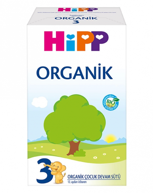 Hipp 3 Organik Devam Sütü 600 Gr