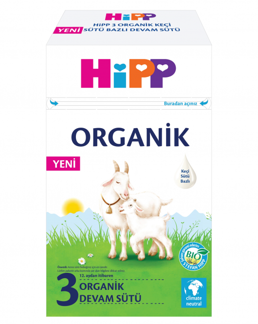 Hipp 3 Organik Keçisütü Bazlı Bebek Devam Sütü 400 Gr
