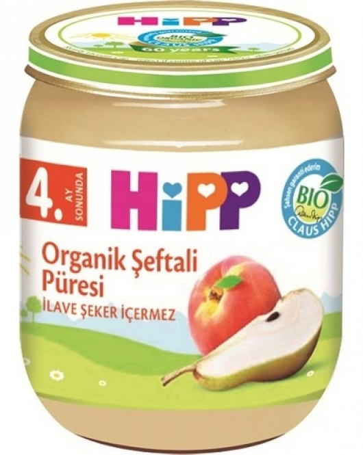 Hipp Organik Şeftali Püresi 125 Gr