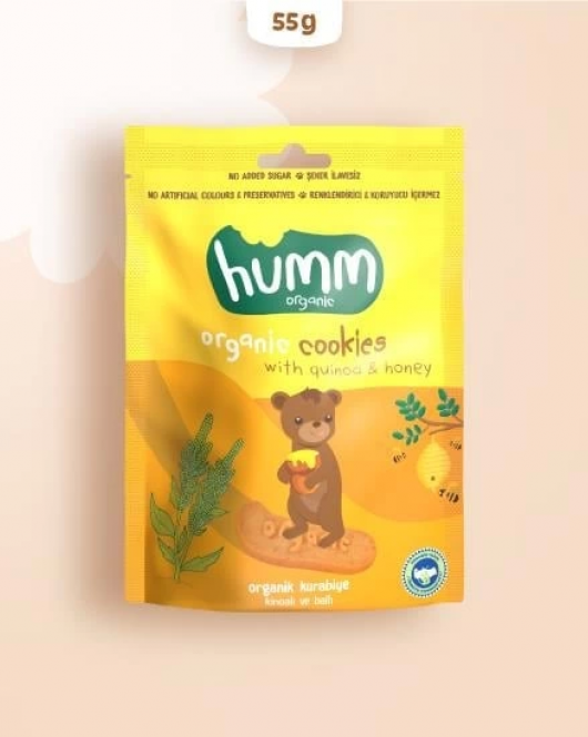 Humm Organik Ballı ve Kinoalı Kurabiye 55 Gr