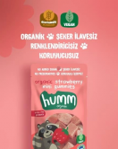 Humm Organik Çilekli Glutensiz Vegan Mini Küpler 30 Gr