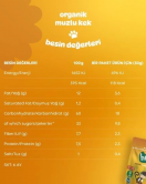 Humm Organik Glutensiz Vegan Muzlu Kek 30 Gr