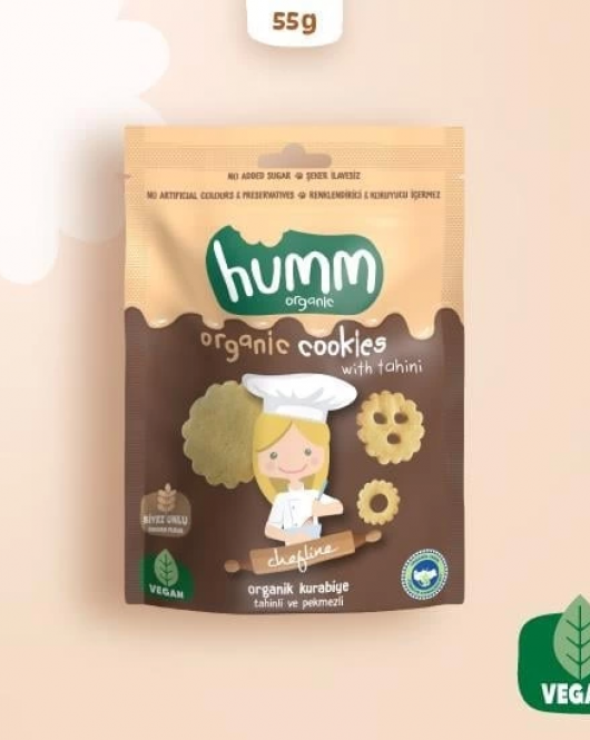 Humm Organik Tahinli ve Pekmezli Vegan Kurabiye 55 Gr