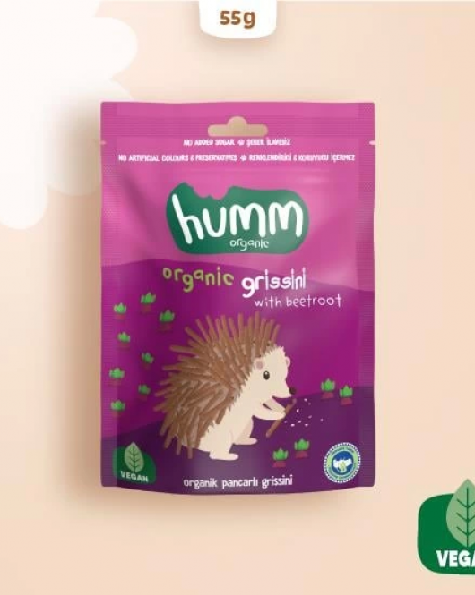 Humm Organik Vegan Pancarlı Grissini 55 Gr