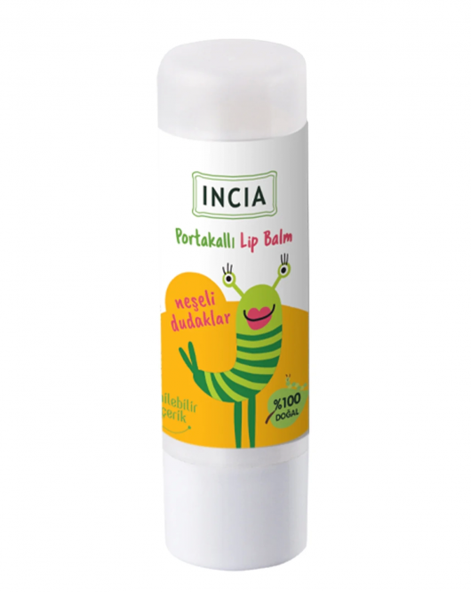 İncia Doğal Kids Lip Balm Dudak Besleyici 6 Gr Portakal