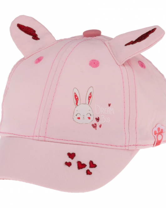 Kitti Alık Kız Şapka (0-18 Ay) Y24000-02 Açık Pembe