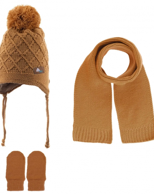 Kitti Atkı Bere Eldiven Takım 0-18 Ay 2315008 Camel