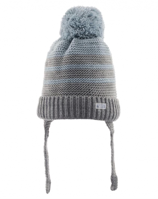 Kitti Bebe Erkek Kulaklı Bere (0-18 Ay) K23110-04 Gri