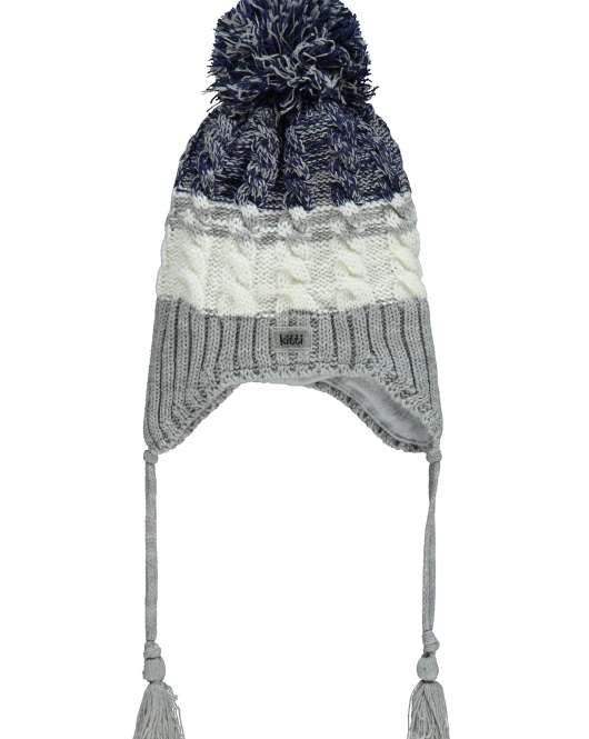 Kitti Bebe Erkek Kulaklı Bere (1-4 Yaş) K23120-06 Gri