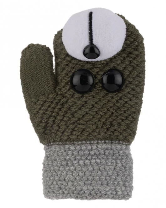 Kitti Bebe Erkek Örme Eldiven (1-3 Yaş) K24210-10 Kahverengi