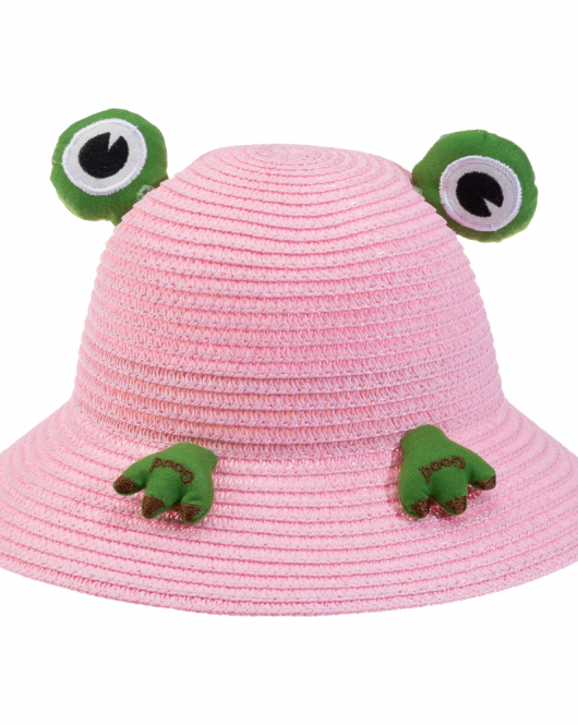 Kitti Bebe Hasır Şapka ( 2-6 Yaş ) Y24700-05 Pembe
