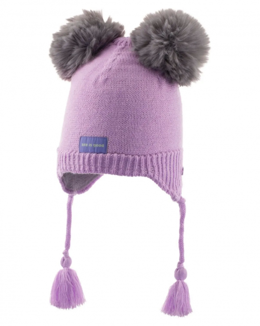 Kitti Bebe Kız Kulaklı Bere (1-4 Yaş) K23120-04 Lila