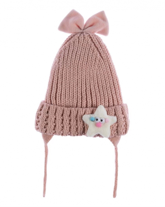 Kitti Bebe Kız Kulaklı Bere (1-4 Yaş) K24120-05 Pembe