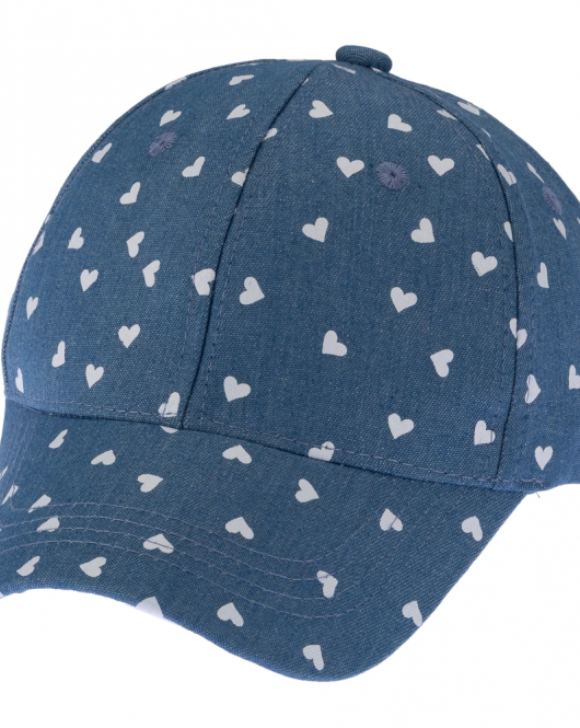 Kitti Çocuk Kız Şapka (4-8 Yaş) Y24200-07 Mavi Denim