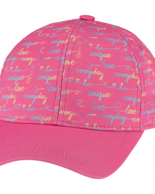 Kitti Çocuk Kız Şapka (4-8 Yaş) Y24240-07 Koyu Pembe