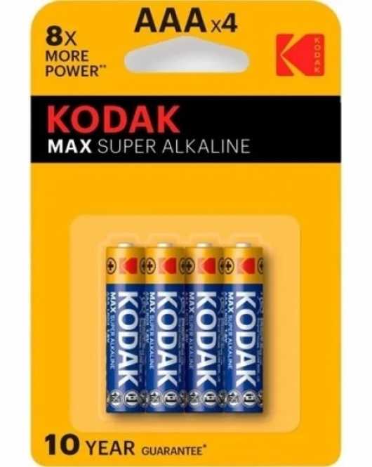 Kodak Max Süper Alkalin İnce Kalem Pil 4lü AAA