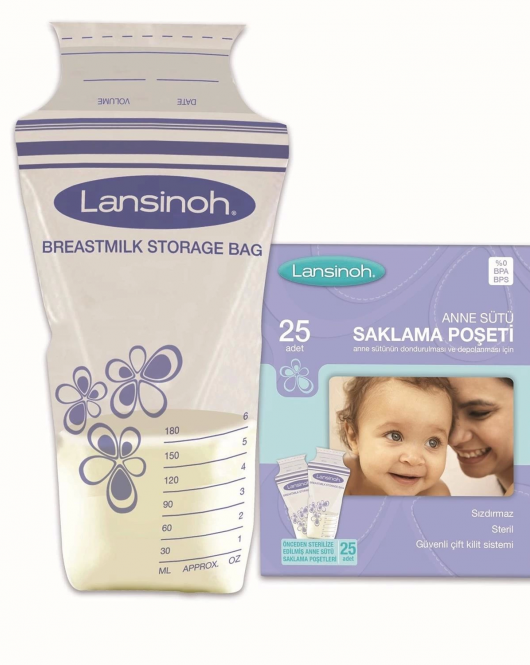 Lansinoh Anne Sütü Saklama Poşeti 25 Adet