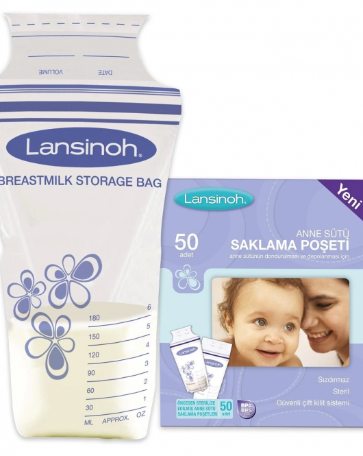 Lansinoh Anne Sütü Saklama Poşeti 50 Adet