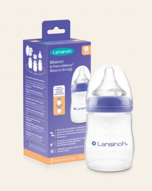 Lansinoh Biberon Natural Wawe Biberon Emziği 160ml